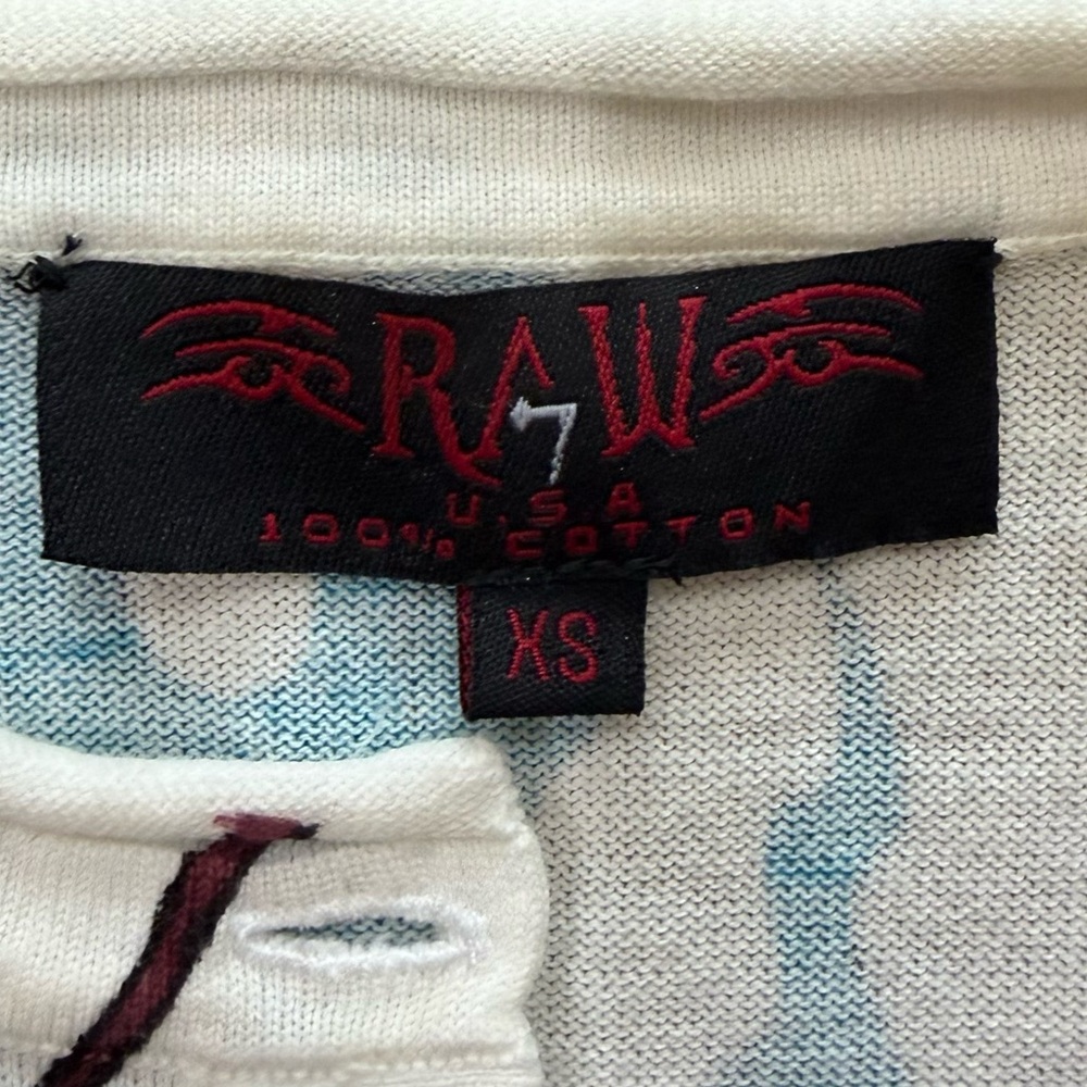 Raw 7 Dragonfly XS Embellished Shortsleeved Top - Picture 3 of 5